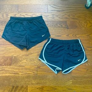 2 Pack Nike Tempo Shorts Youth Size Medium Black and White